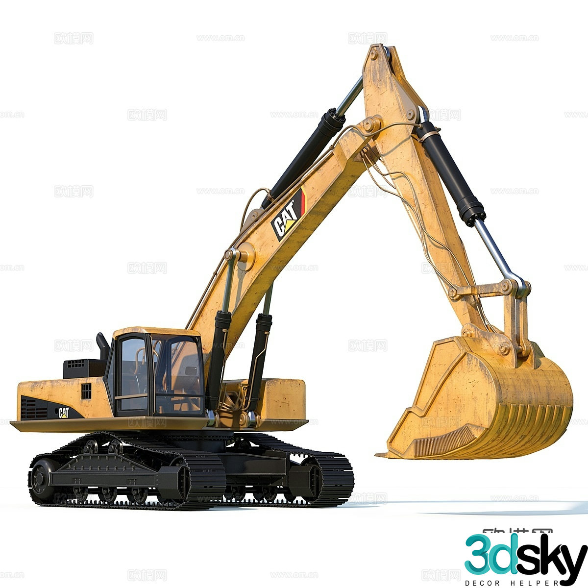 CAT excavator 3d model