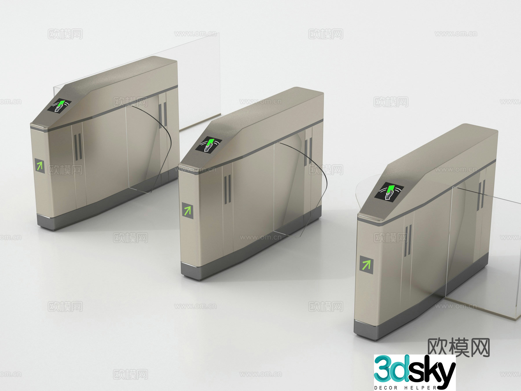 Modern access control, gate, access control machine, gate, sensor gate, gate 3d model