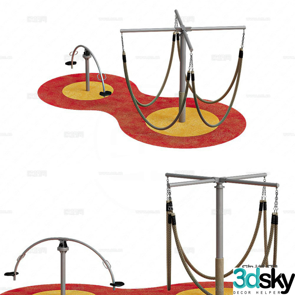 Children's play equipment 3d model