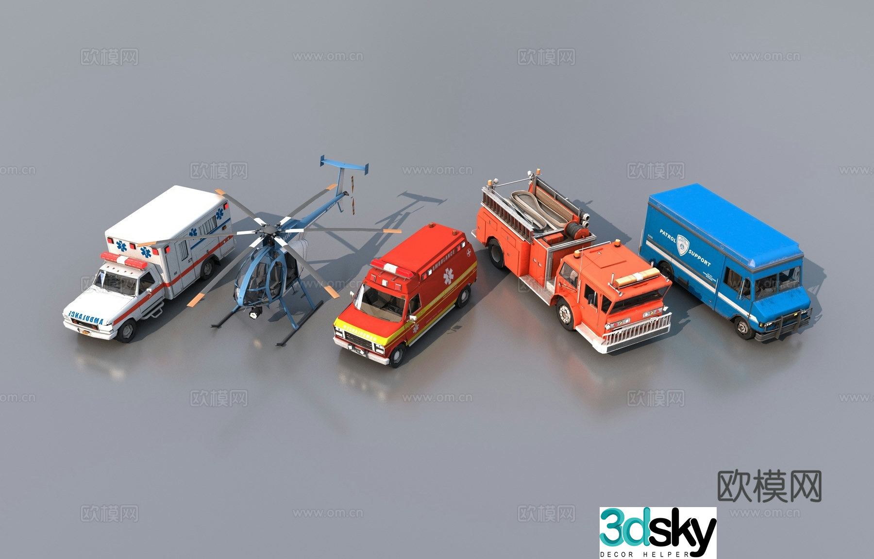 Emergency response vehicle 3d model