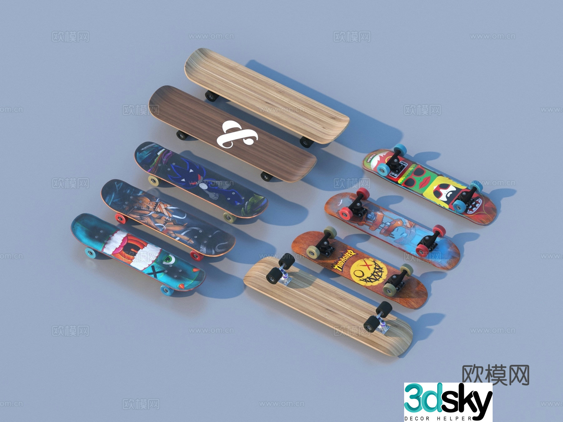 Sports equipment sketch 3d model