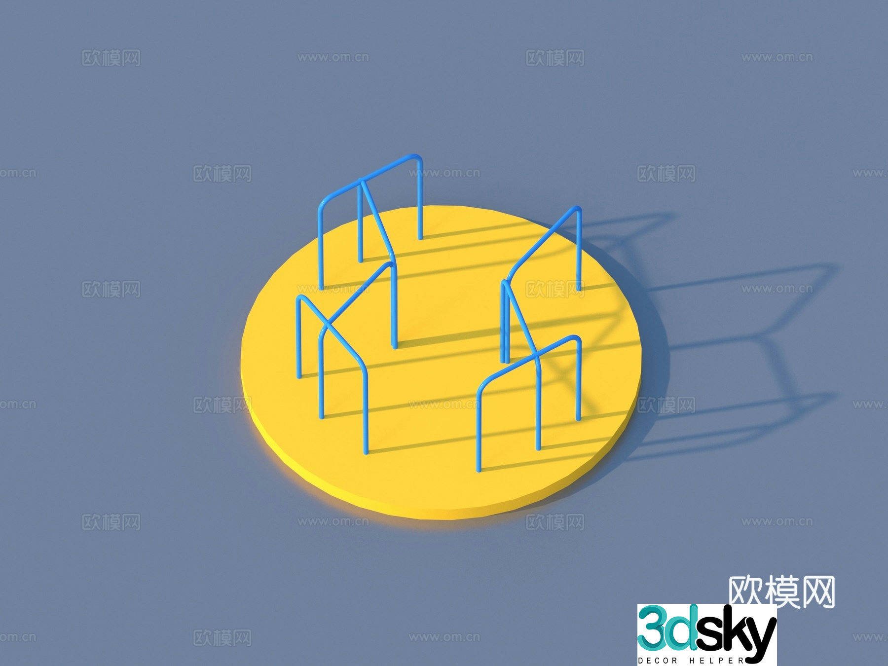 Fitness equipment 3d model