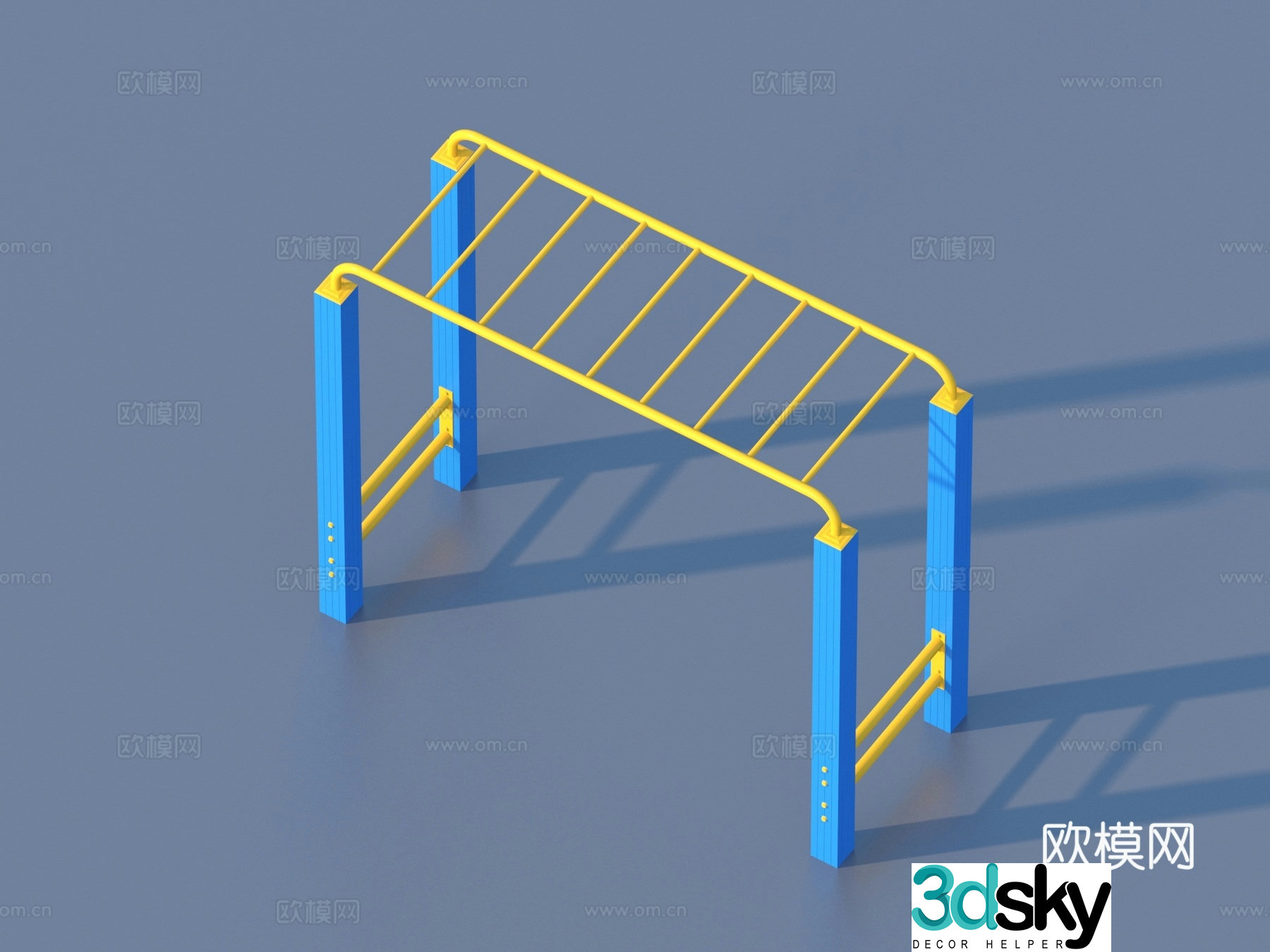 Fitness equipment 3d model