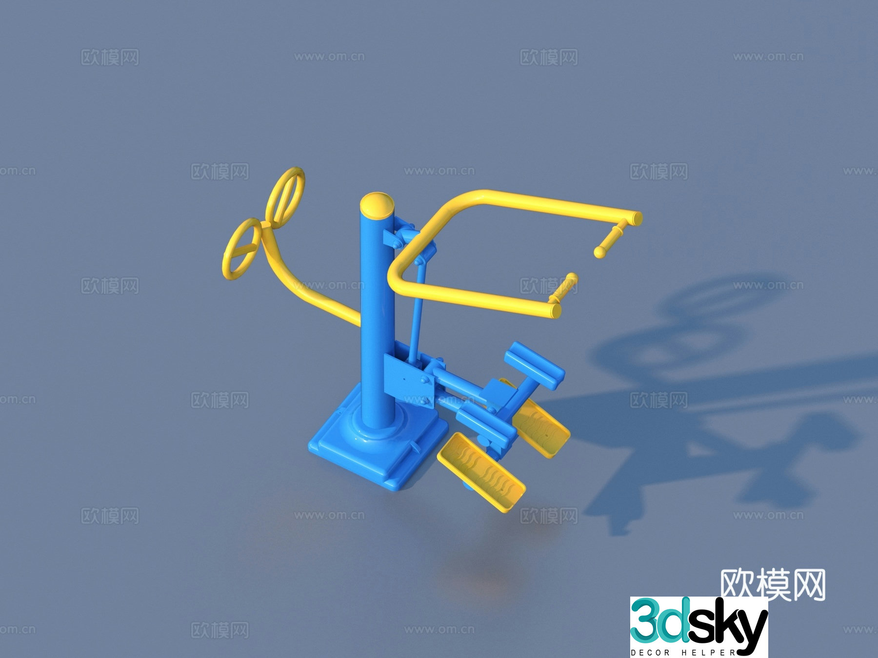 Fitness equipment 3d model
