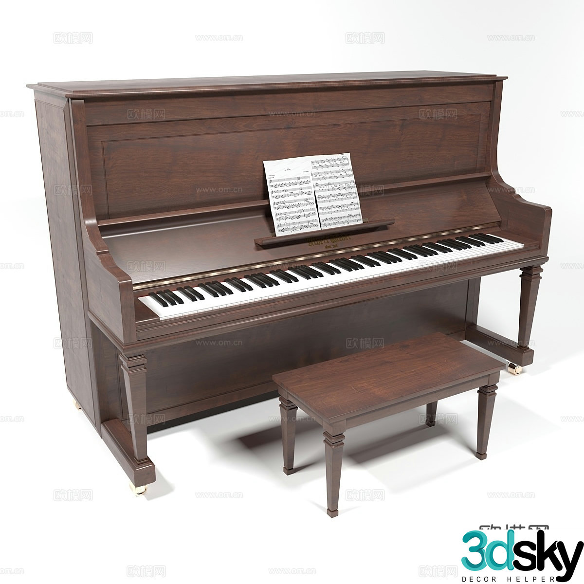 piano 3d model