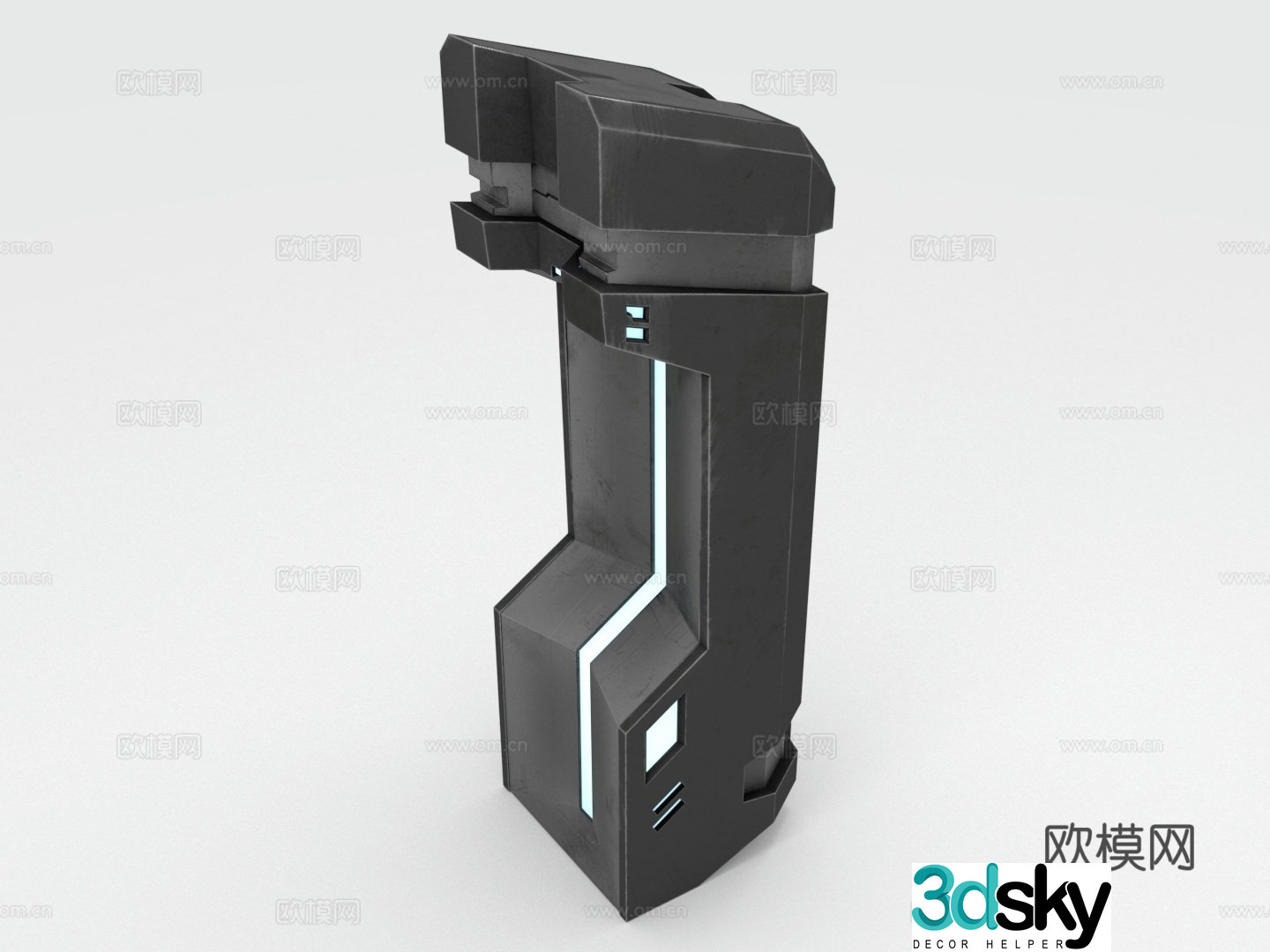 Mechanical device parts sci-fi equipment 3d model