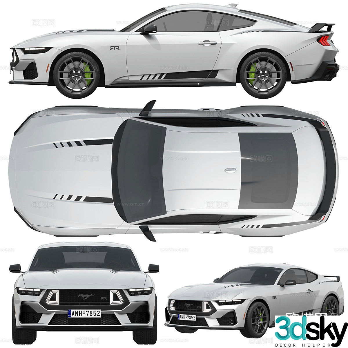 Ford Mustang RTR car 3d model