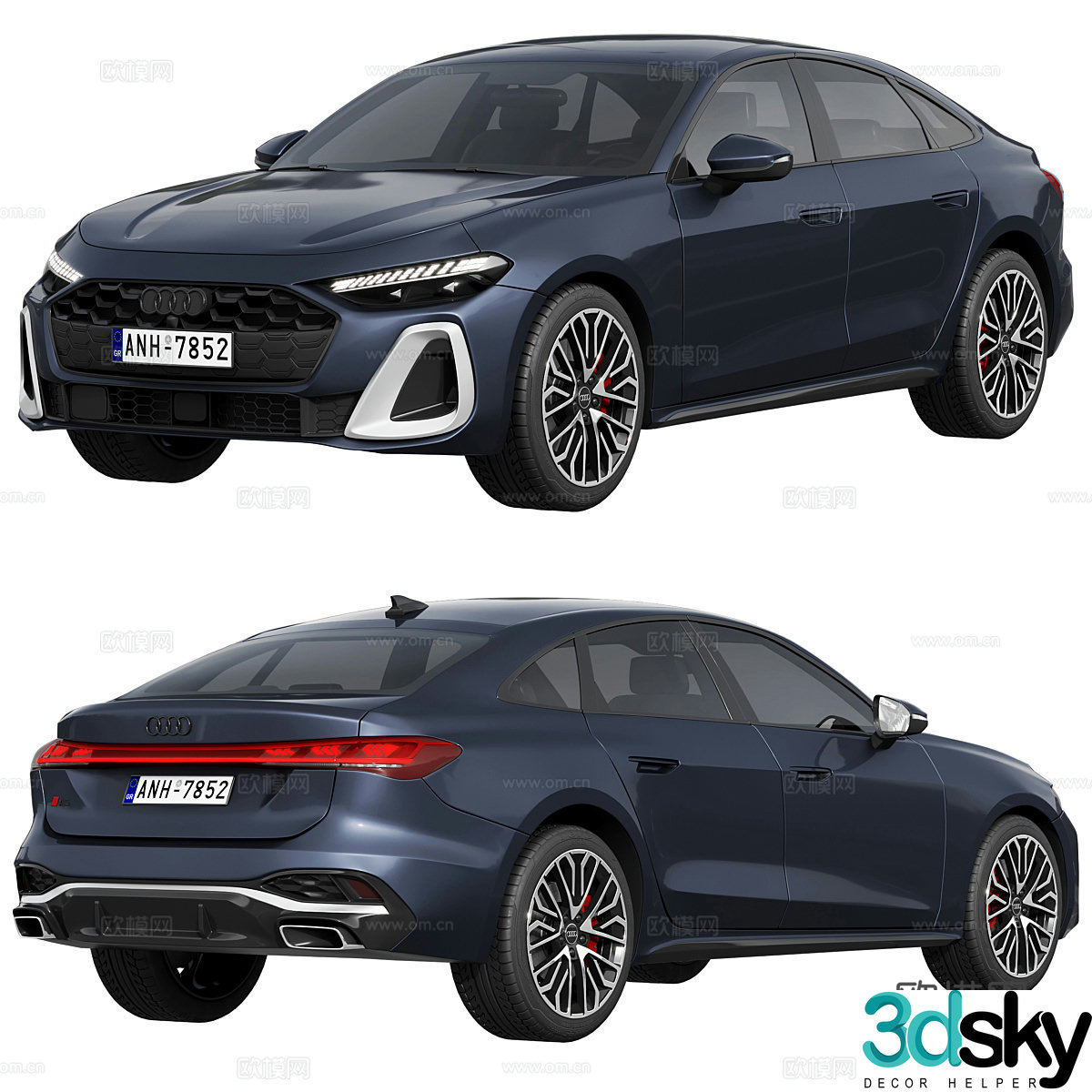 2025 Audi A5 Audi car sedan 3d model