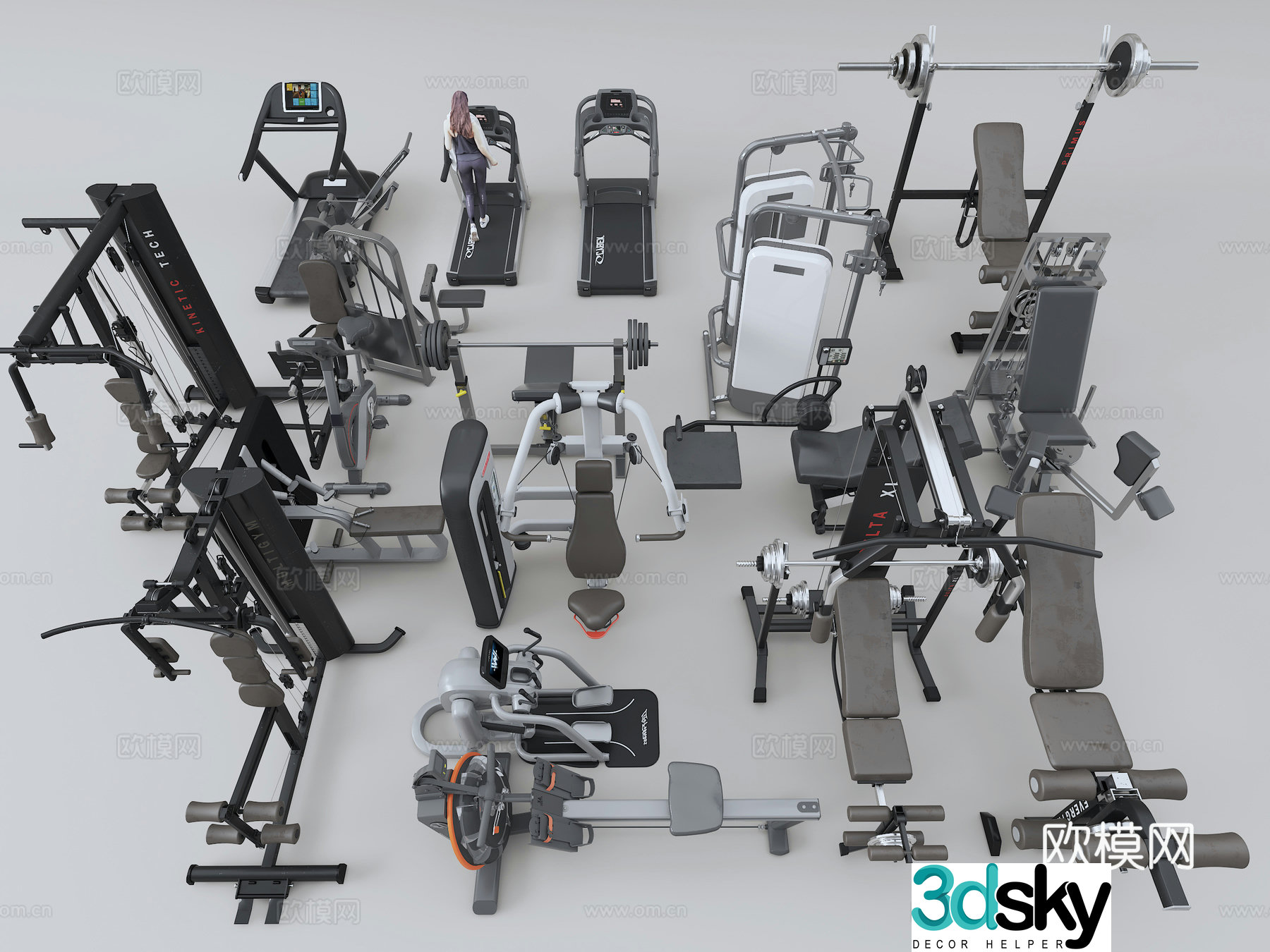 Fitness equipment 3d model