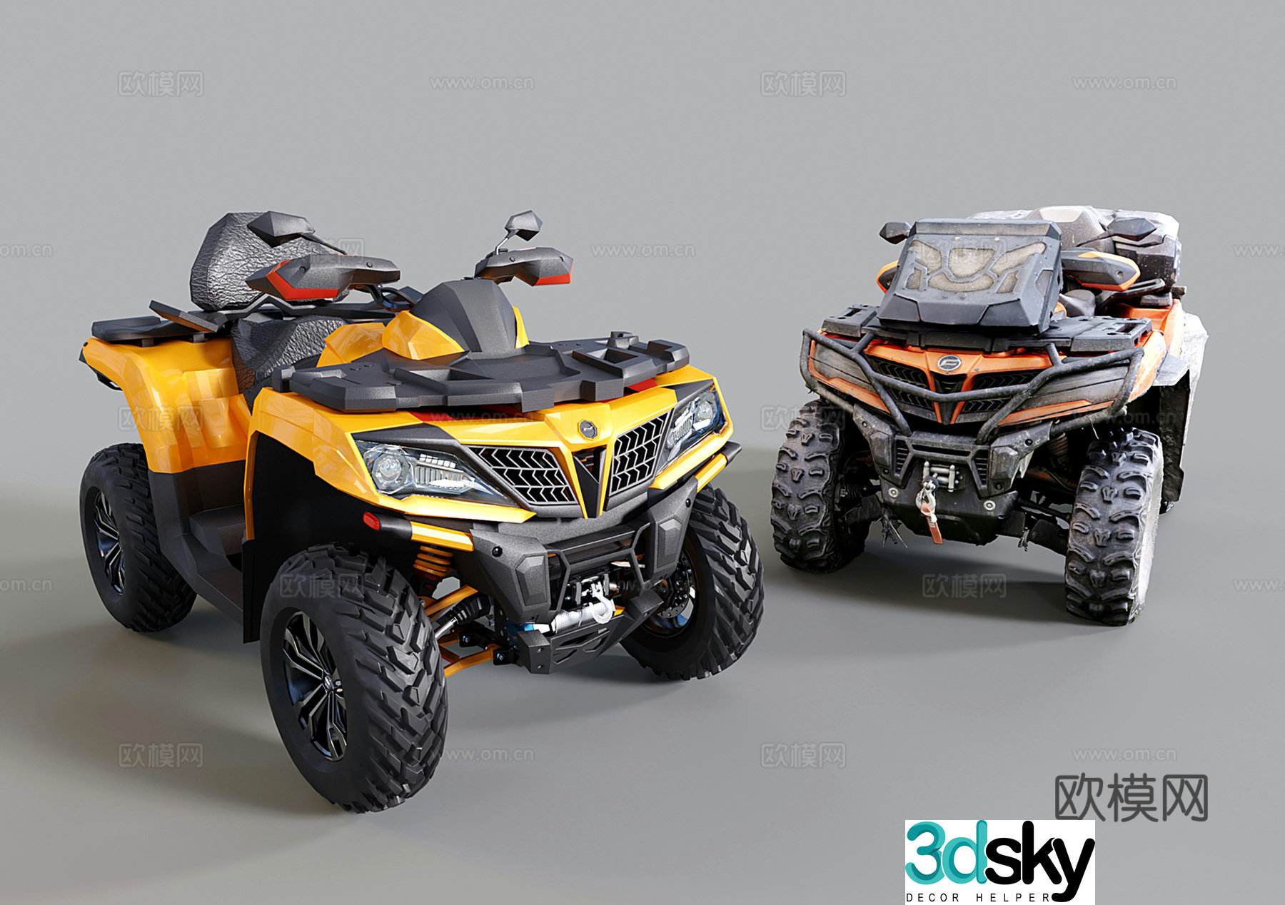 Modern mountain bike off-road vehicle dune motorcycle 3d model