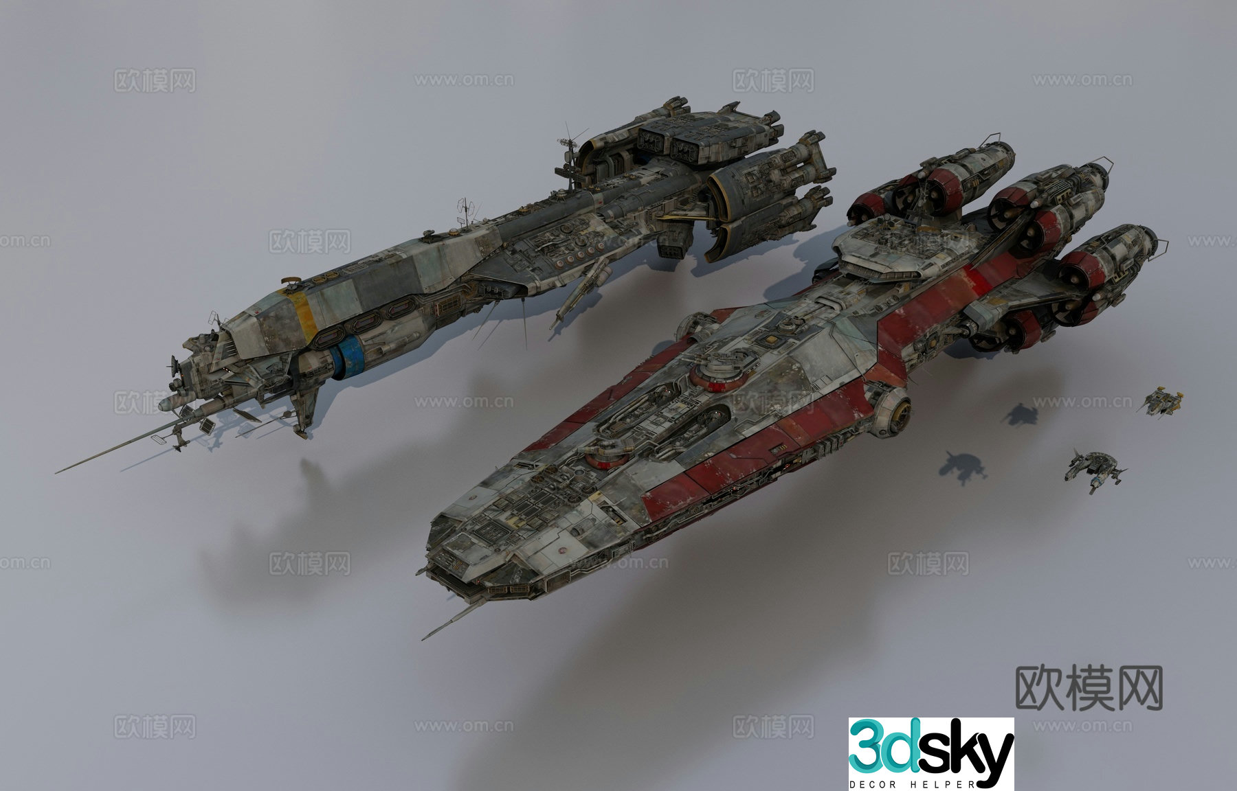 Super battleship 3d model