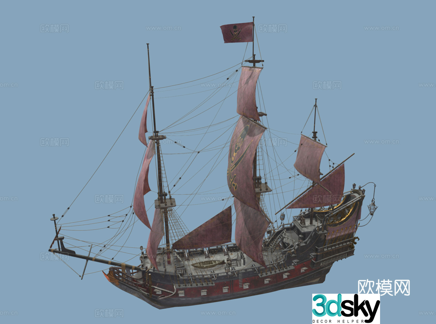 sailing ship transport ship ancient ship ship pirate ship ship model model ship warship 3d model