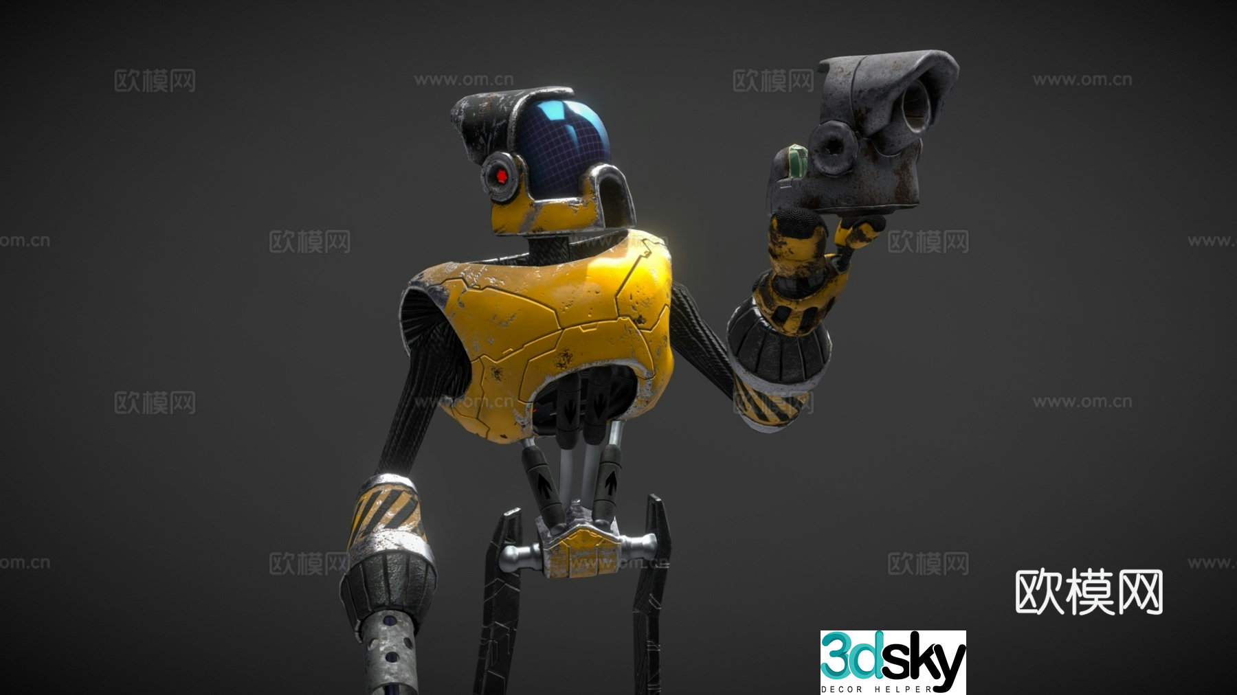 Technological robot, industrial robot, robot, intelligent machine, embodied intelligence 3D model
