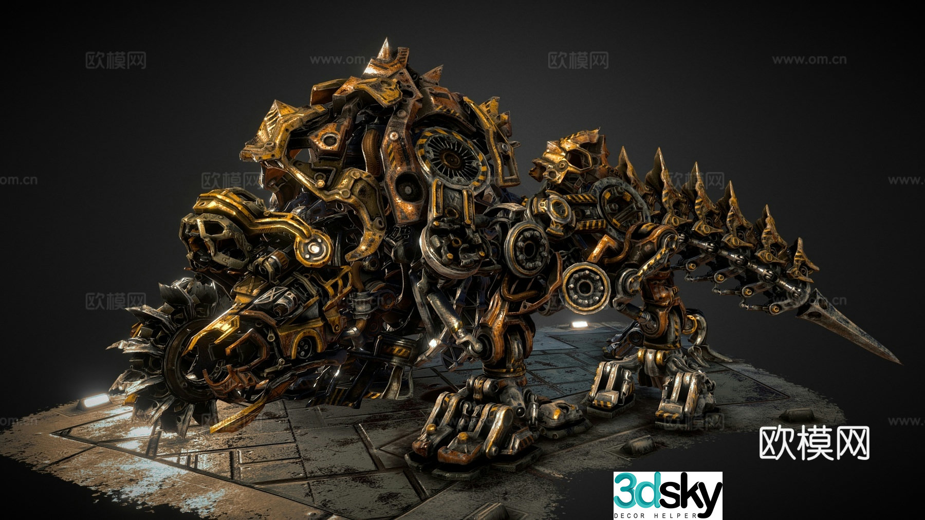 Technological mecha, steel behemoth, armored behemoth, intelligent machine, doomsday mecha 3D model