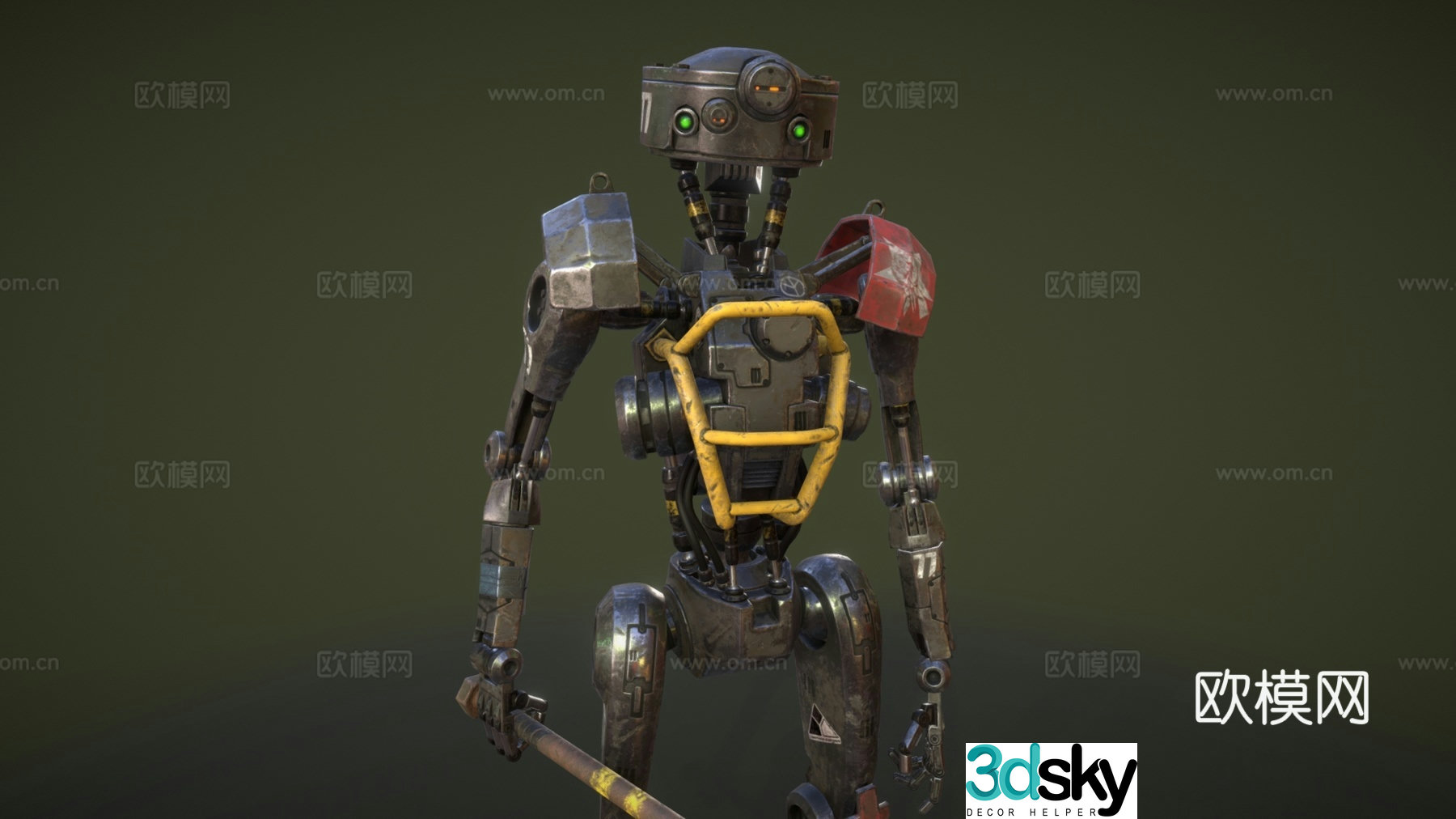 Technological robot, industrial robot, robot, intelligent machine, embodied intelligence 3D model