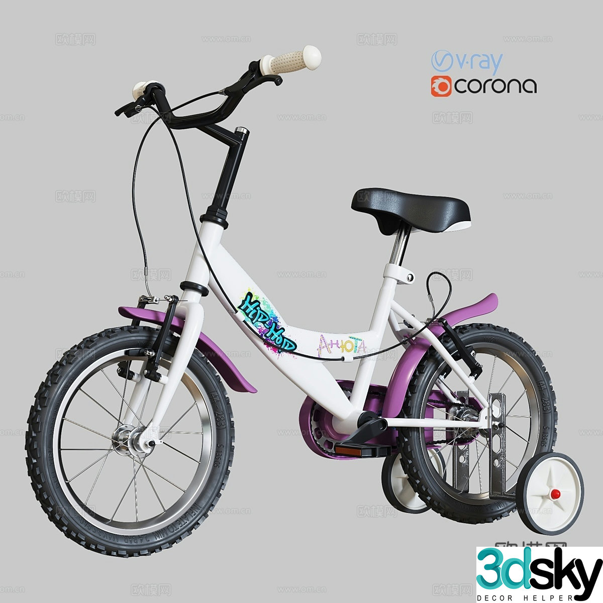 Children's bicycle 3d model