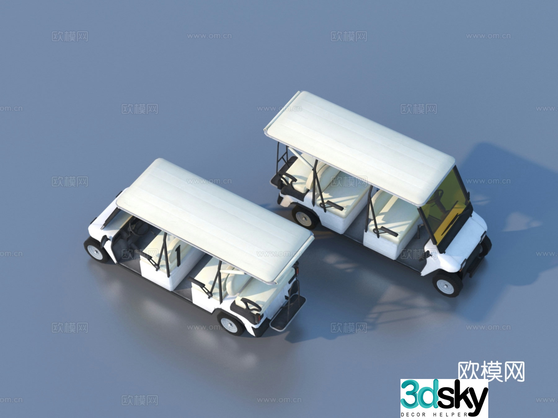 Sightseeing car 3d model