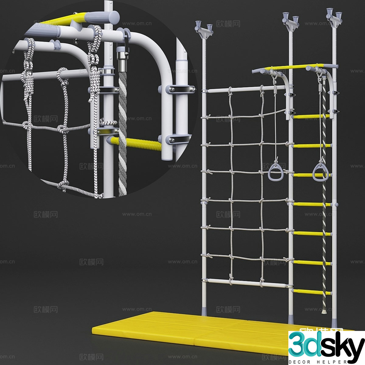 Swedish wall ROMANA R3 3d model