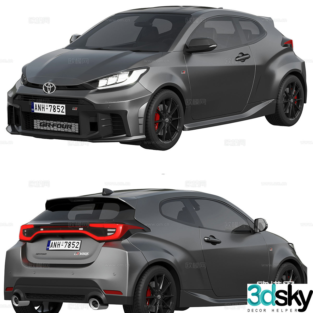Toyota TGR24 car 3d model