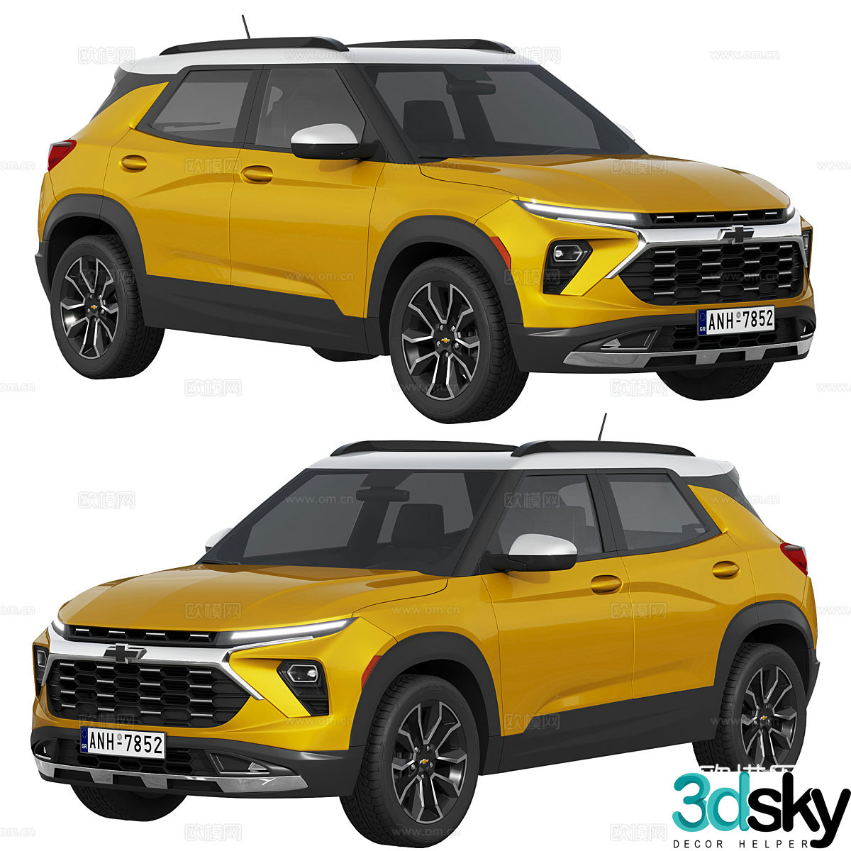 Chevrolet Trailblazer Action 2024 SUV Jeep 3d model