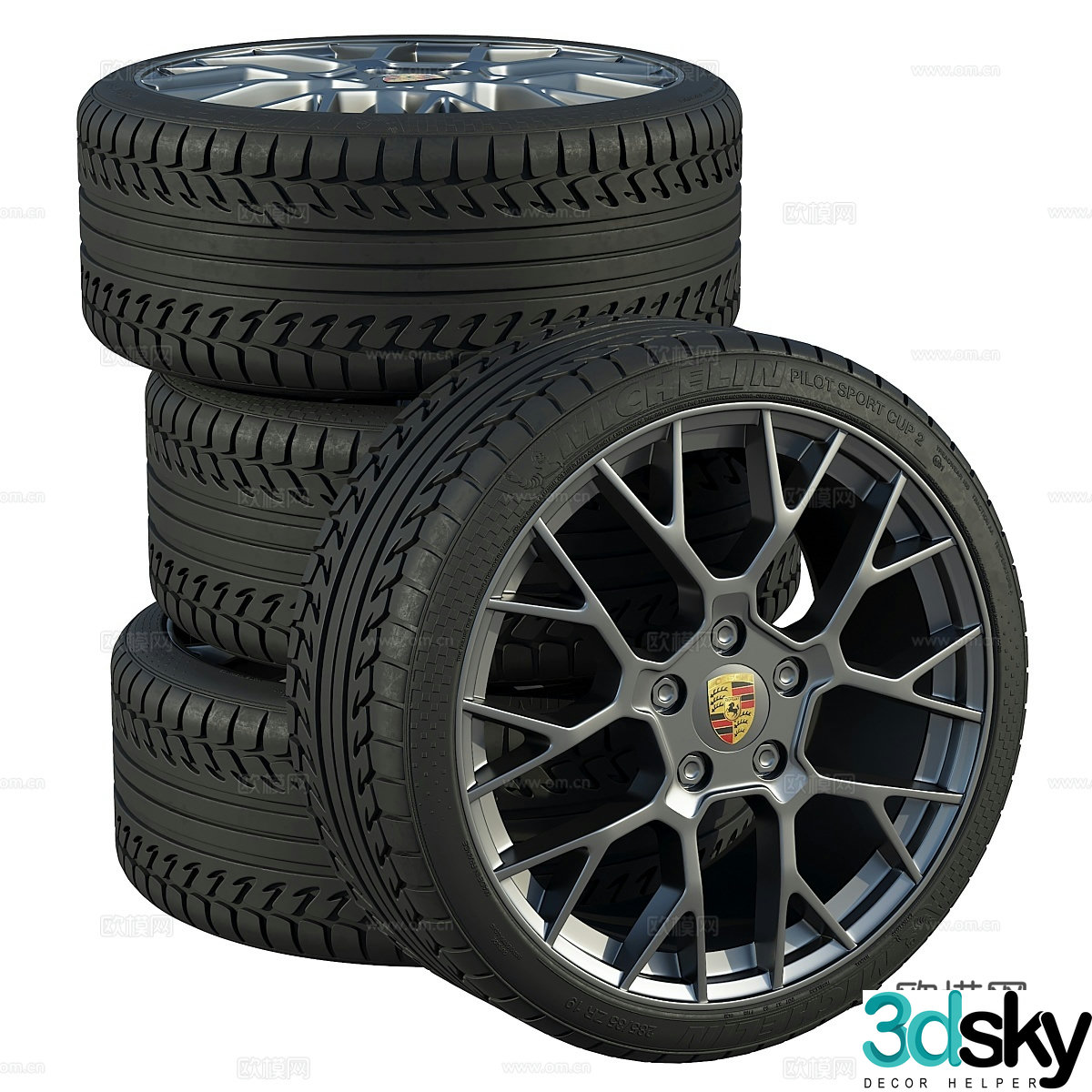 Porsche wheel 3d model