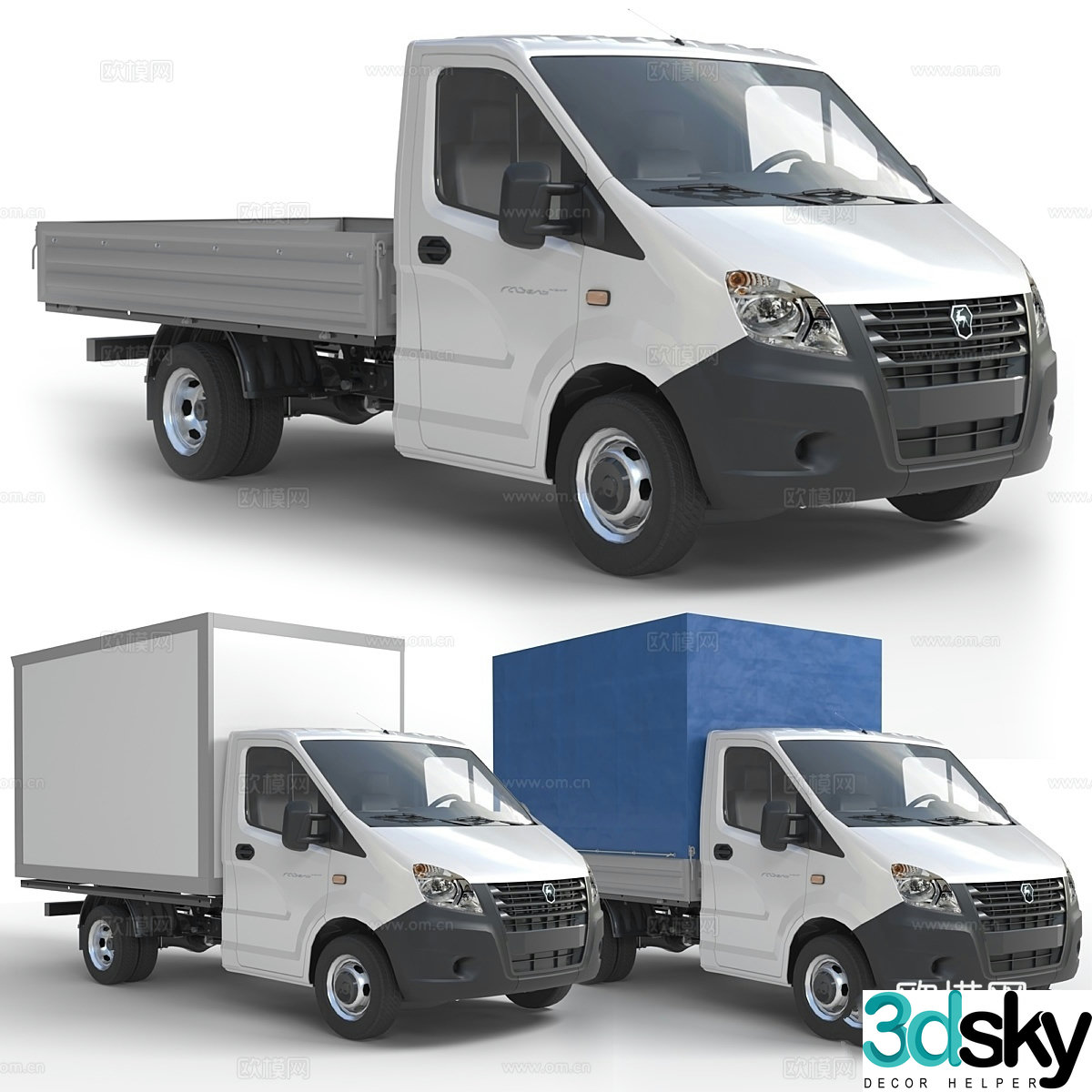 Gazelle Next car kit 3d model