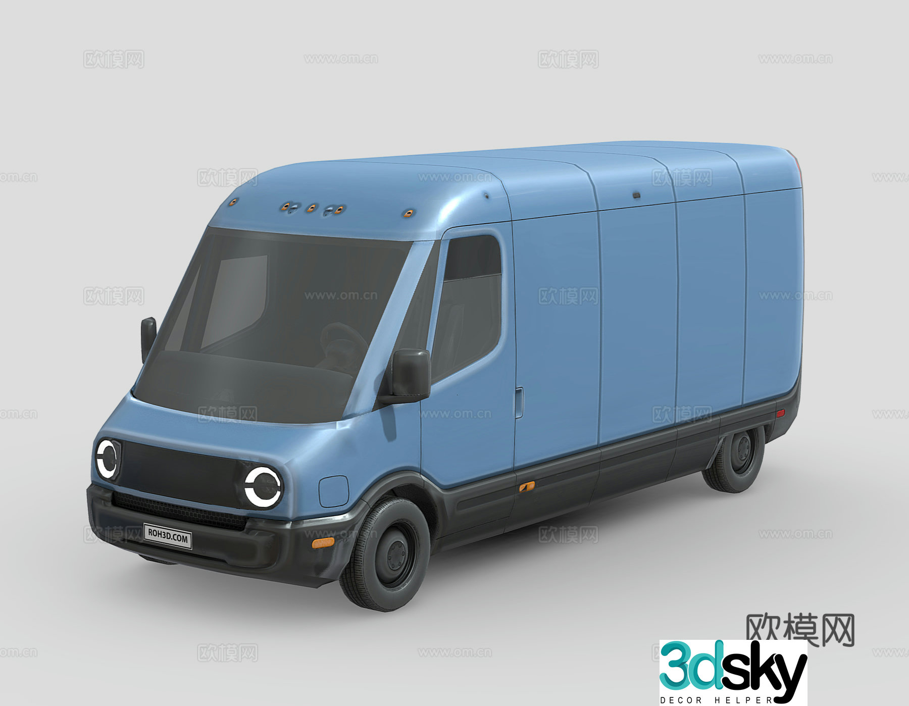 van courier van van 3d model