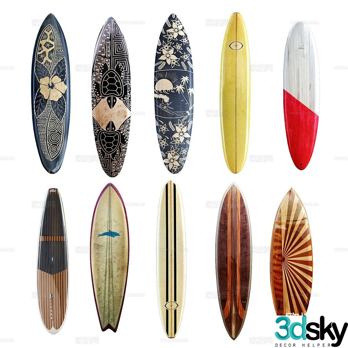 Serfboards 13d model