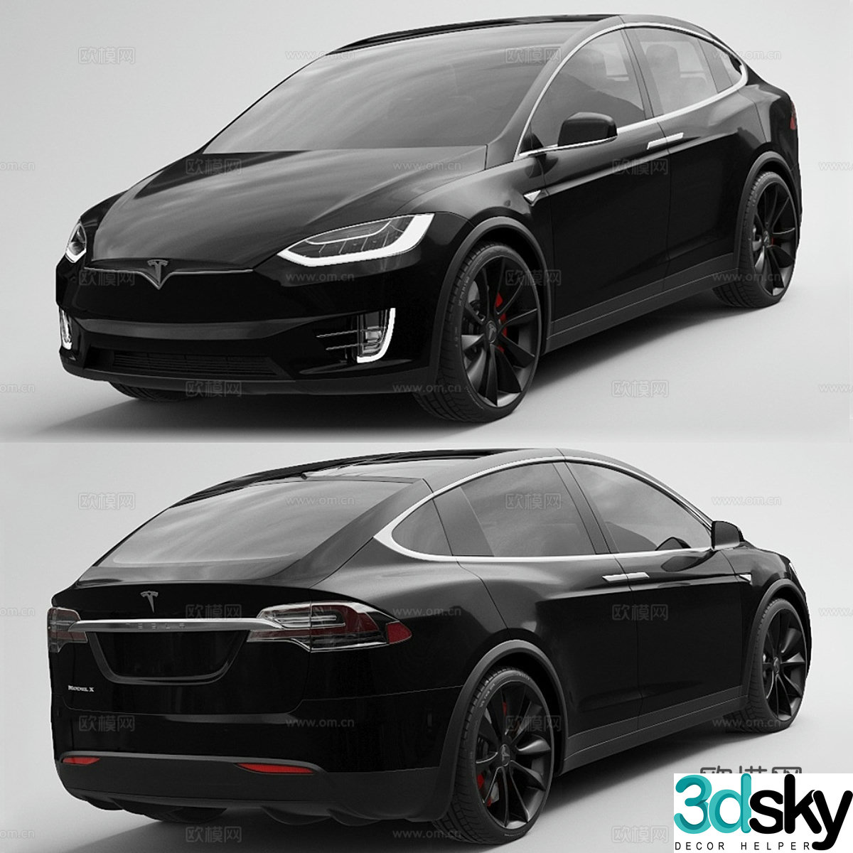 Tesla Model X3d model