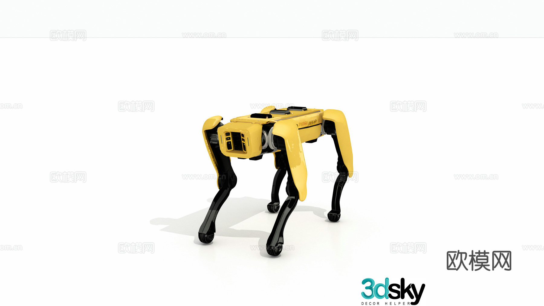 Spot robot dog robot artificial intelligence quadruped robot robot dog 3d model