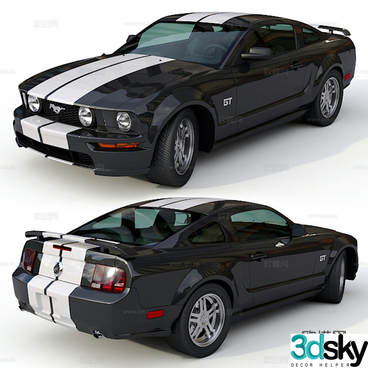 2007 Ford Mustang 3D model