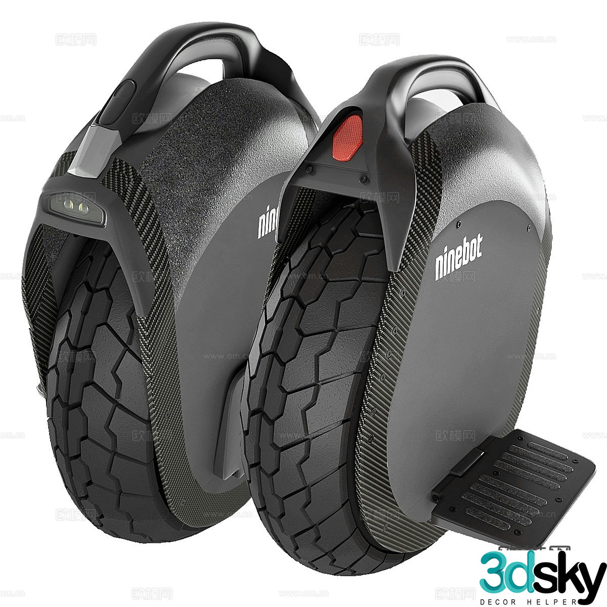Ninebot One Z10 unicycle 3d model
