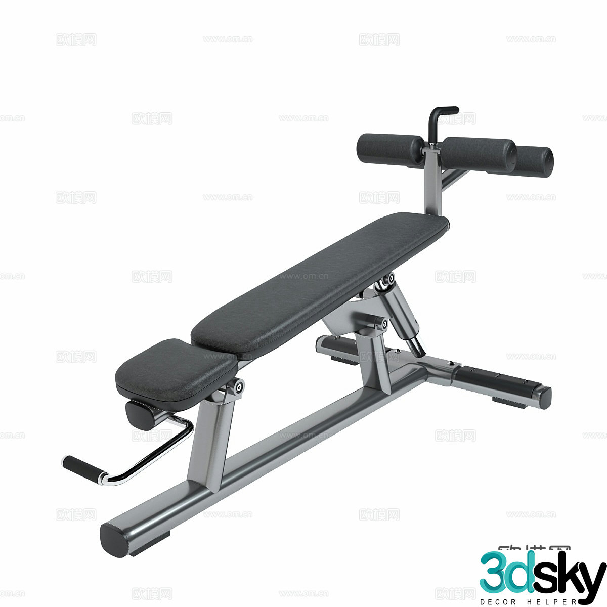 Life Fitness Signature Series Adjustable Ab Training 3D Model