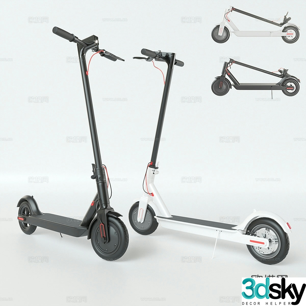 Xiaomi Mijia electric scooter 3d model