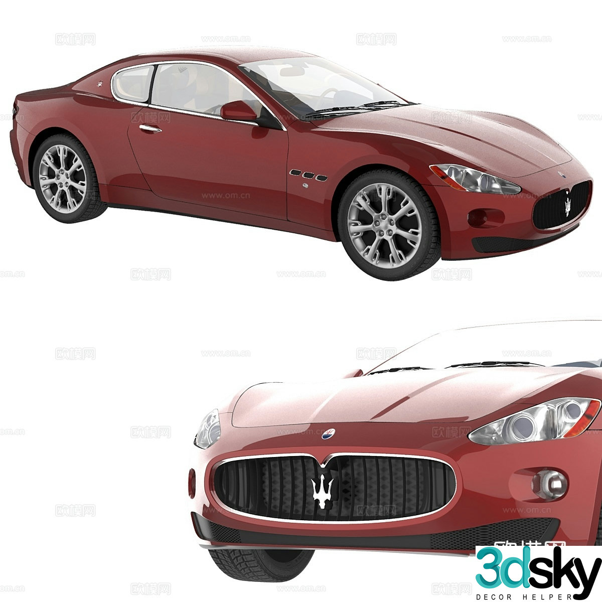 Maserati GranTurismo 3d model