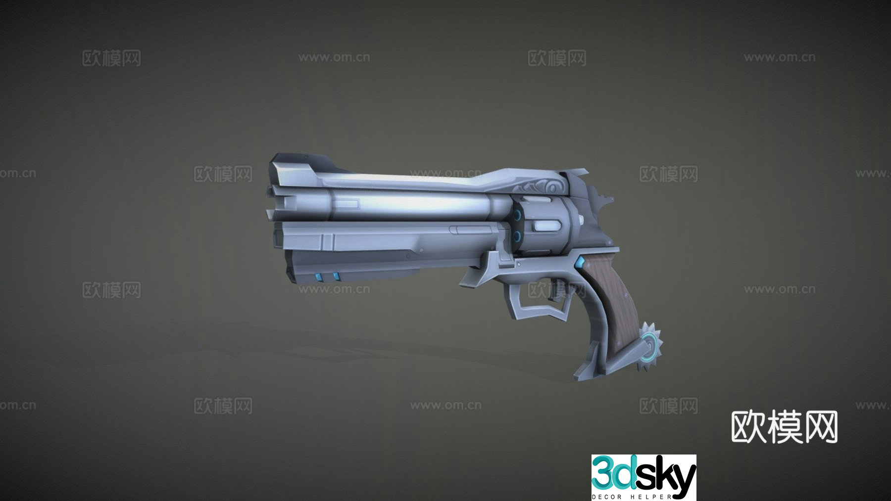 Overwatch Weapon McCree Peacekeeper 3d model
