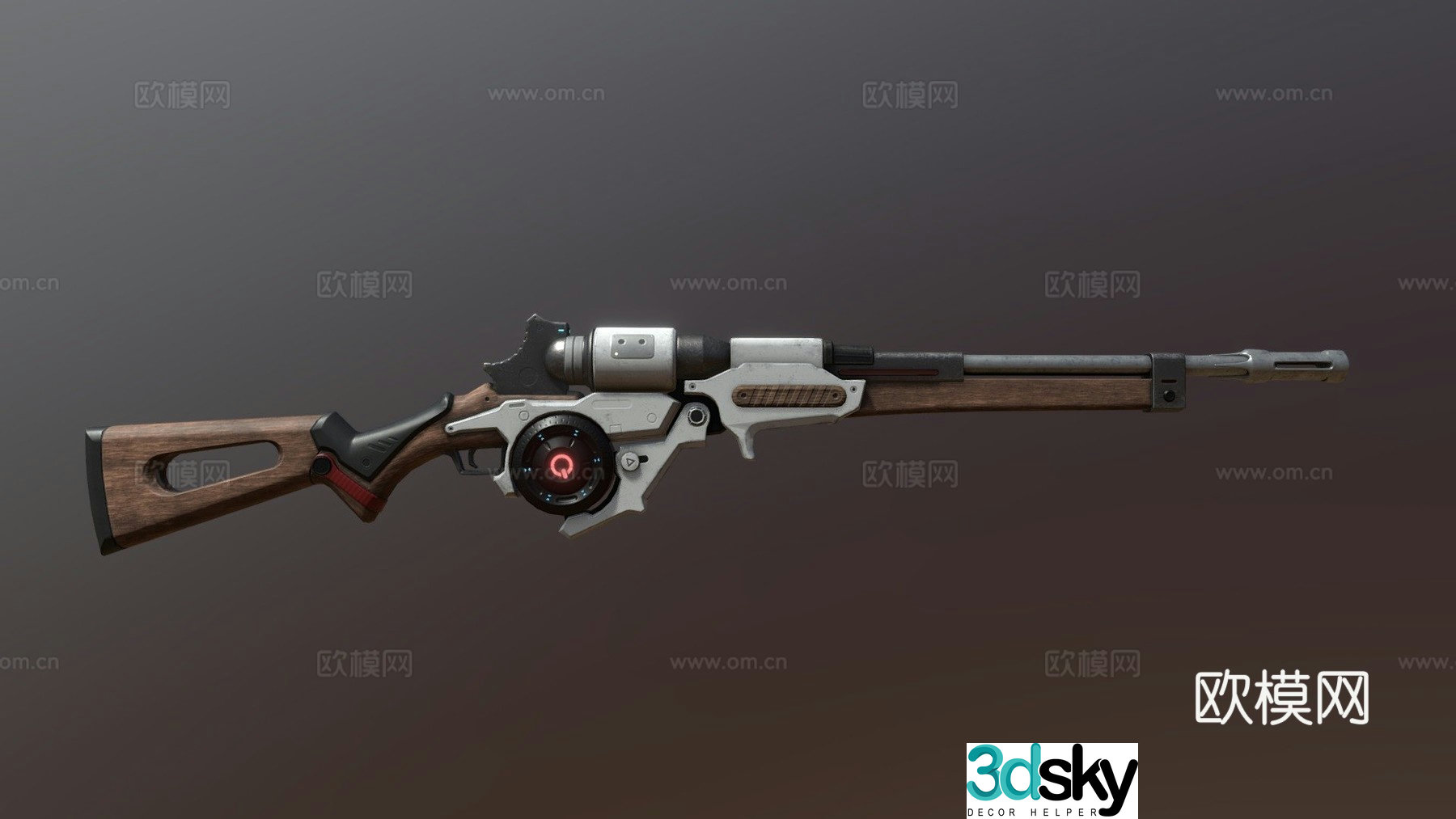 Sci-fi rifle 3d model