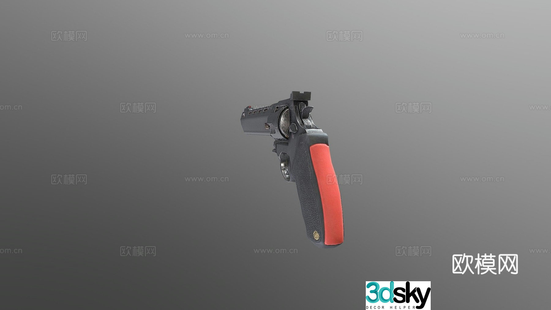 Raging Bull 454 Castle Game Available Revolver 3d Model