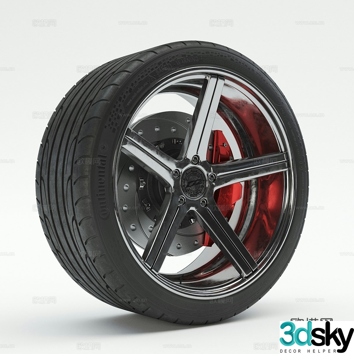 car wheel 3d model