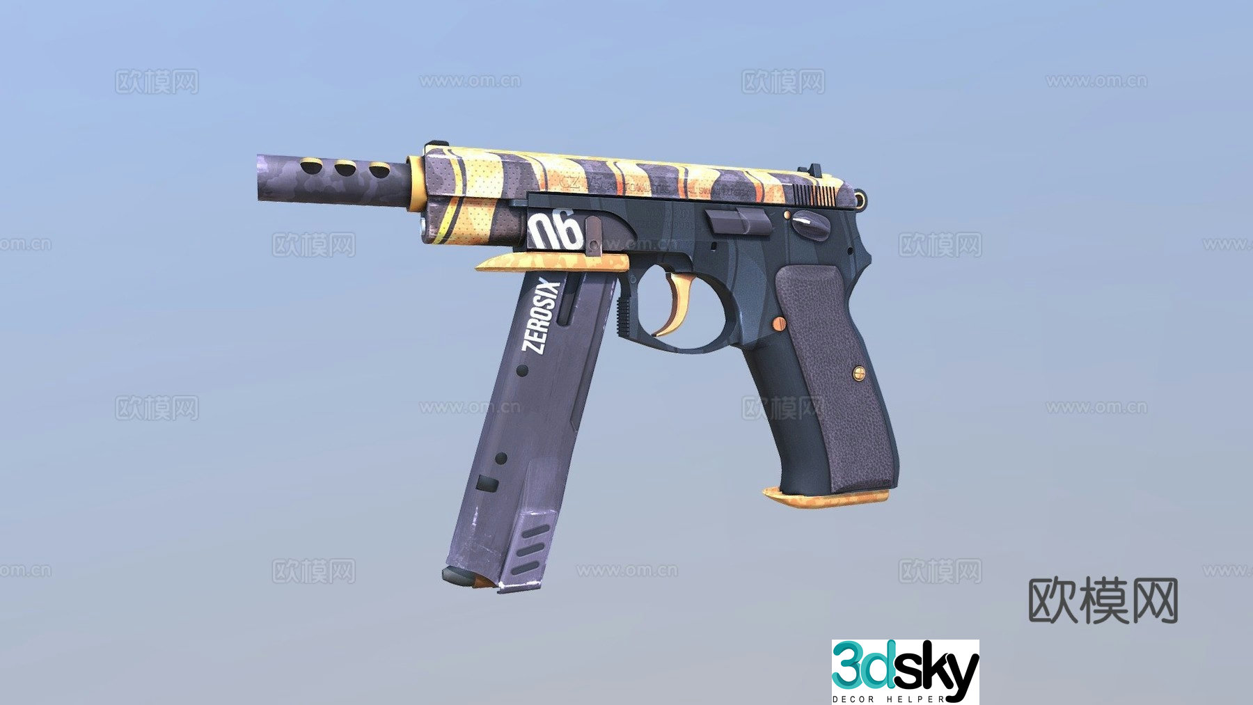 CZ75 zero six 3d model