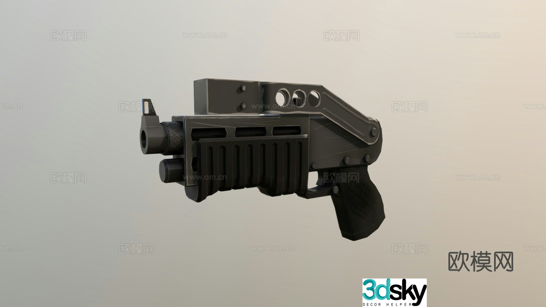 SPAS21 tactical shotgun 3d model