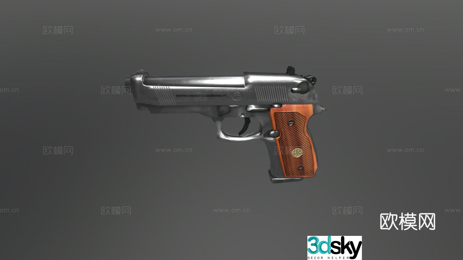 Beretta 92FS 3d model