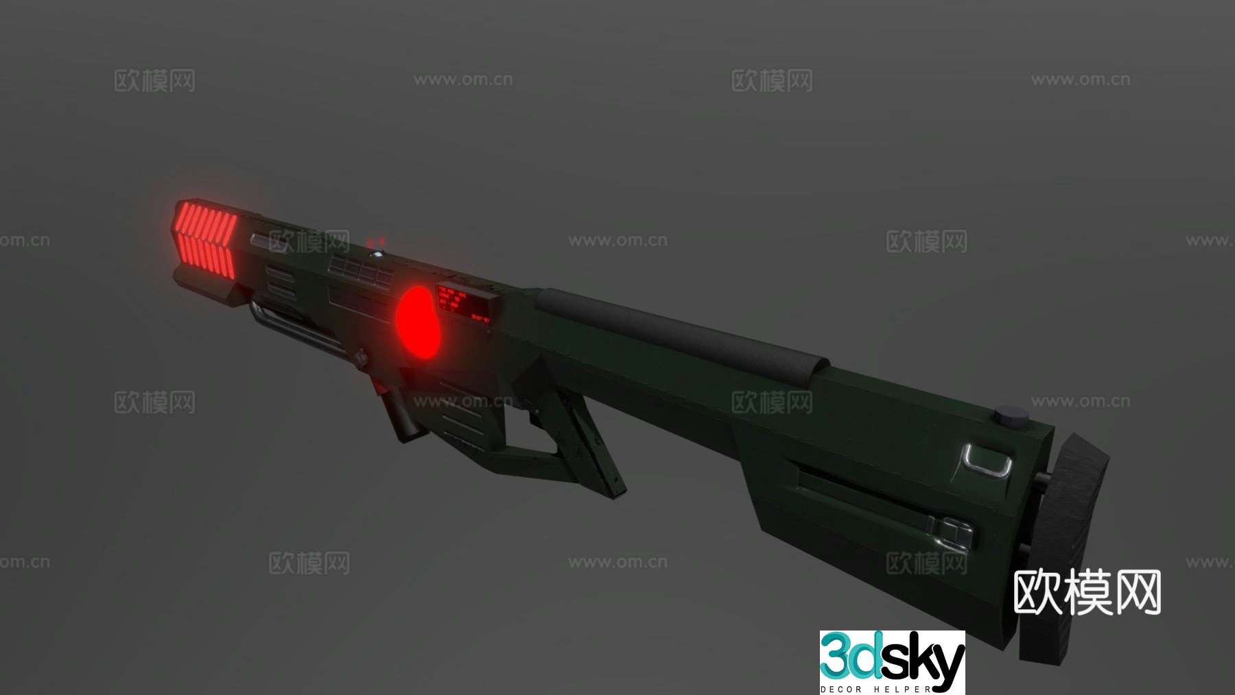 EM90A2 laser ray gun 3d model