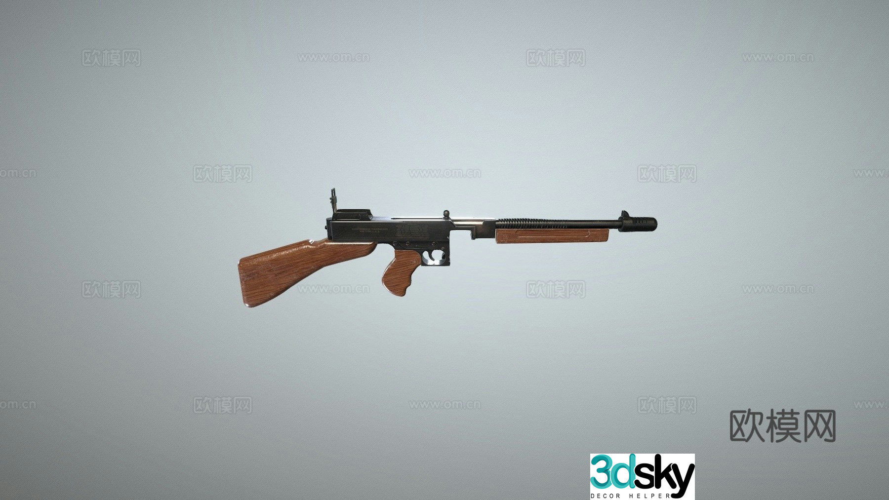 Thompson 1928 without magazine 3d model