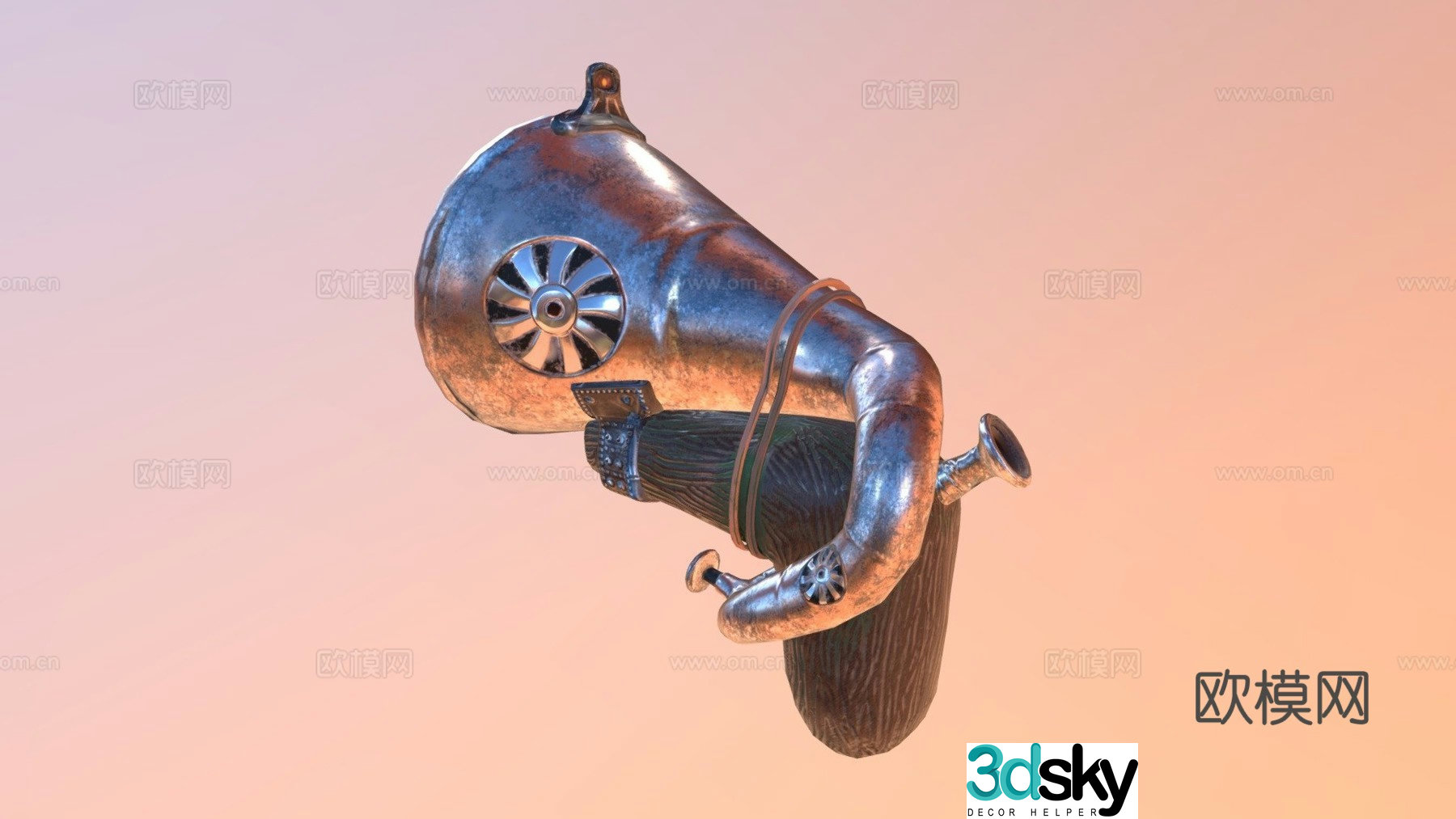 Nightmare firearm 3d model