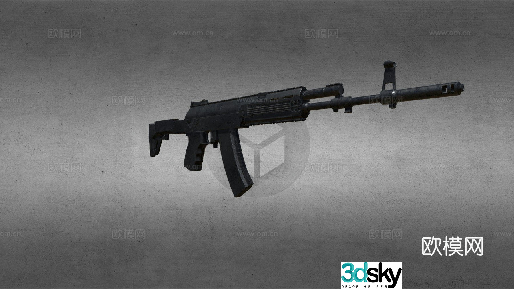 AK12 assault rifle 3d model