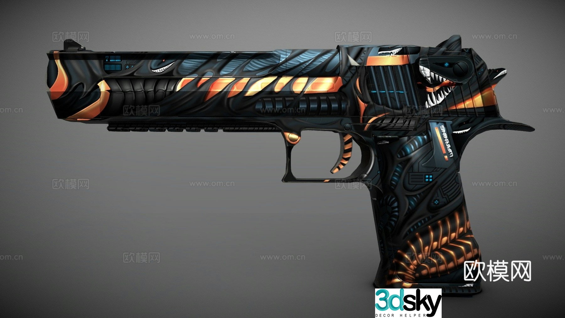 desert eagle meres 3d model
