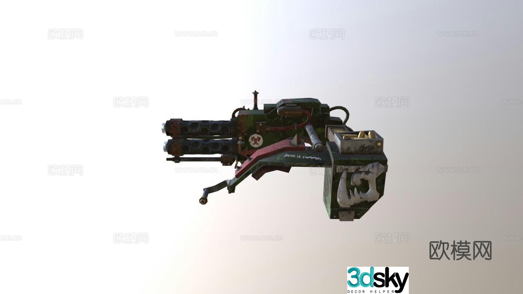 Orc marauder big gun 3d model