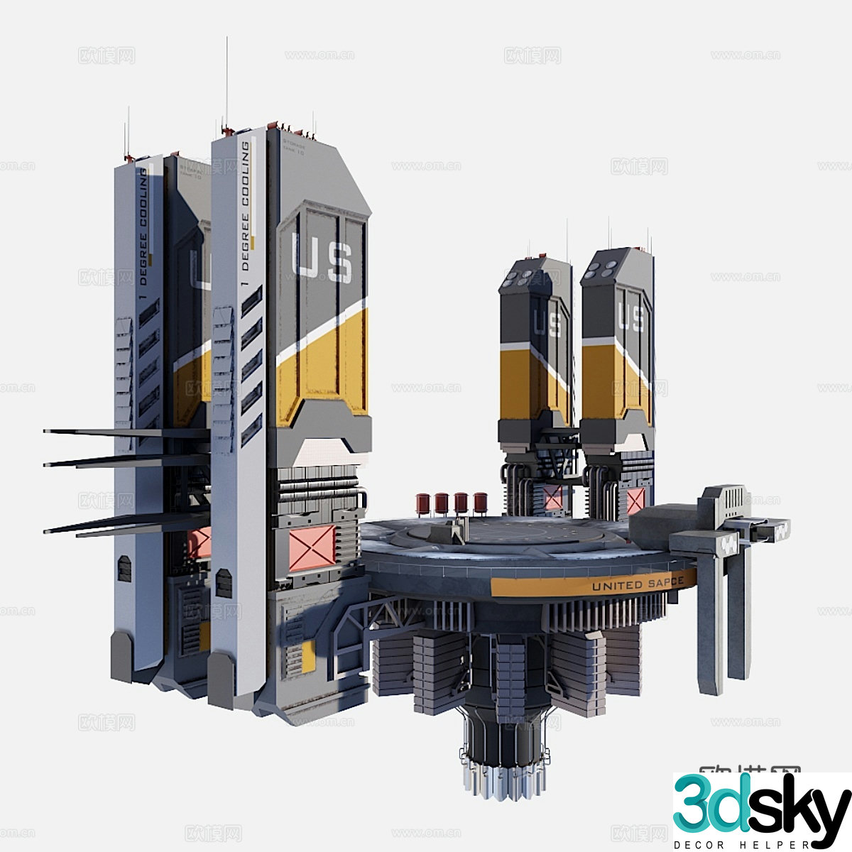 Resource platform 3d model