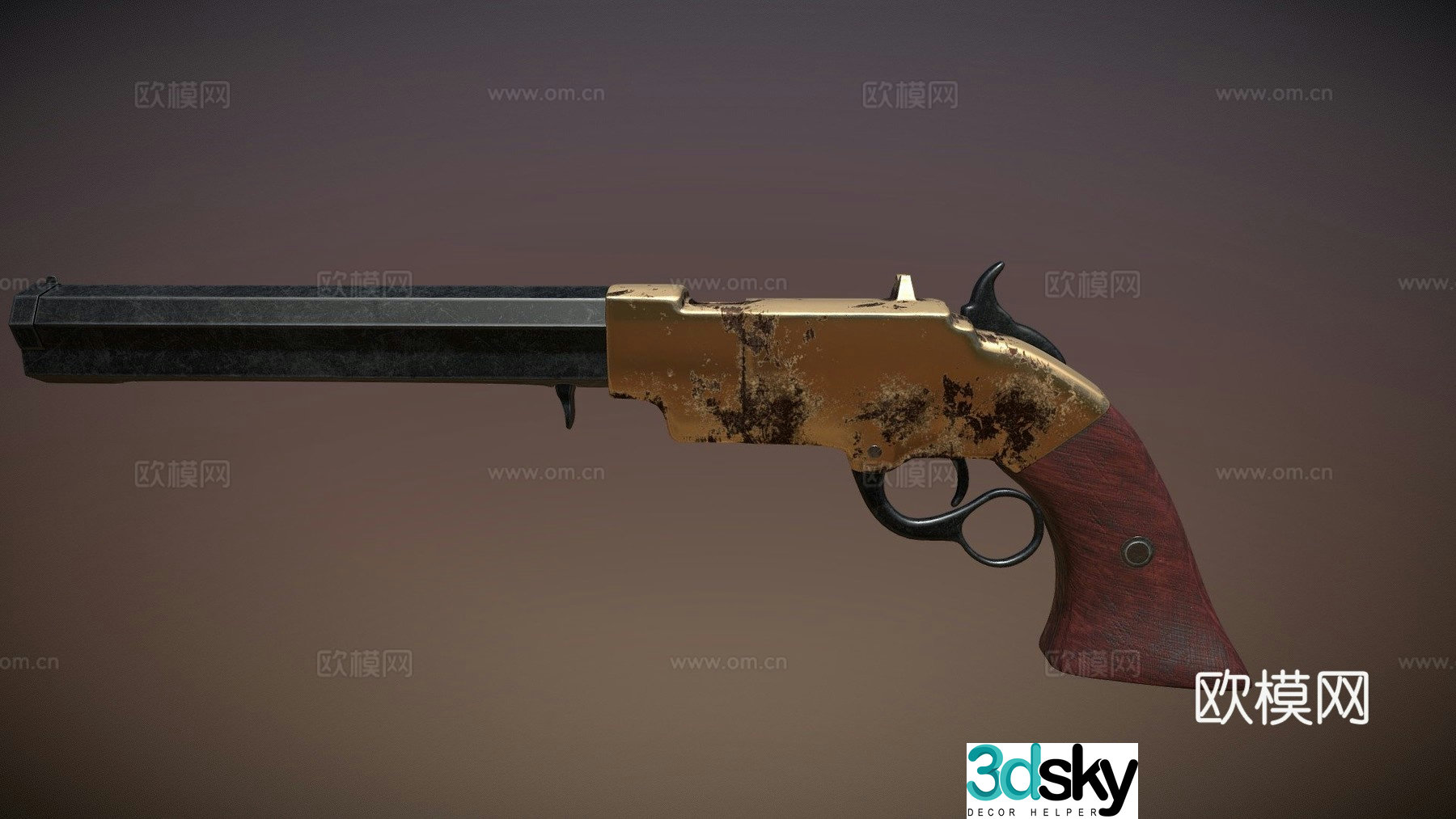 Volcano pistol 3d model